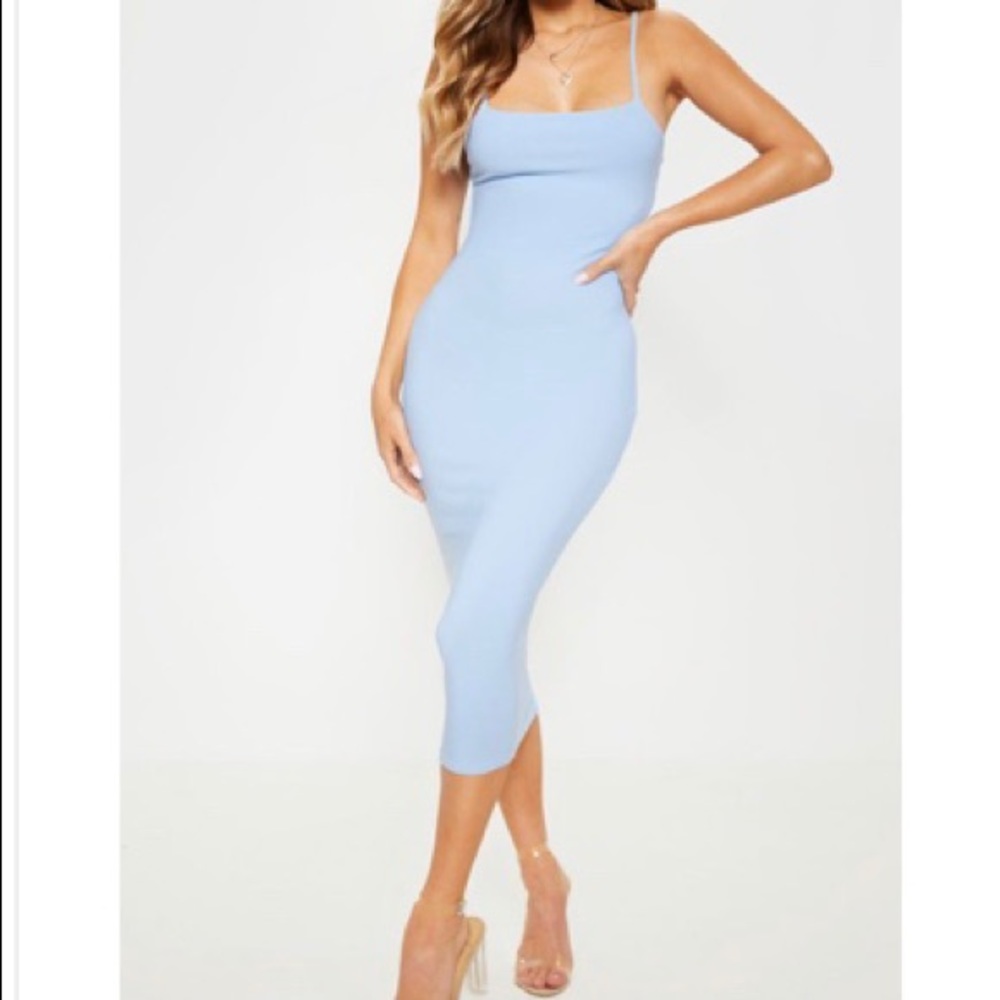 Baby Blue Strappy Dress